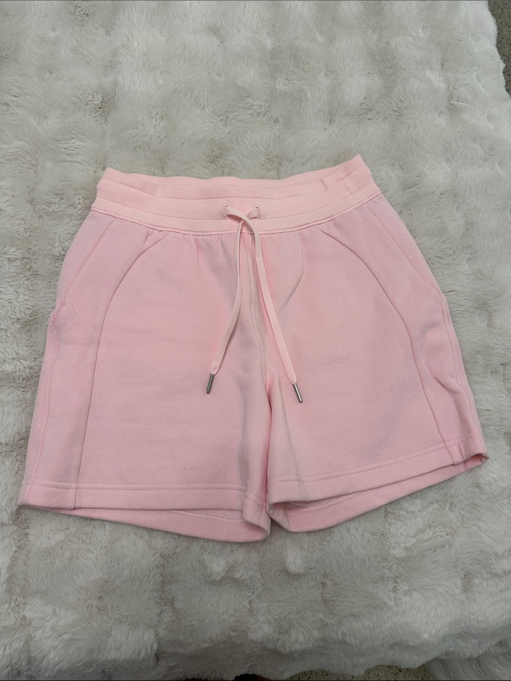 lululemon athletica Light Pink Drawstring Athletic Shorts